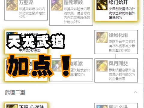 天龙八部天龙修炼点什么[图1]