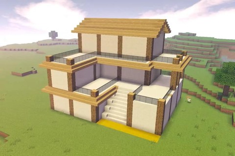 我的世界怎么盖房顶[图1]